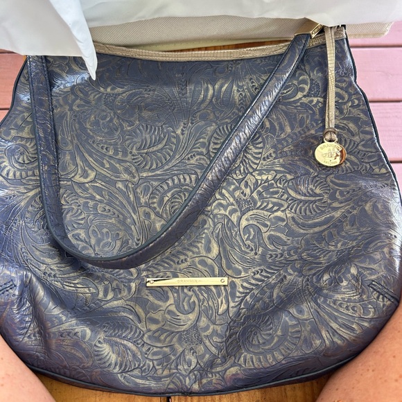 Brahmin blue handbag, like new - Picture 1 of 3